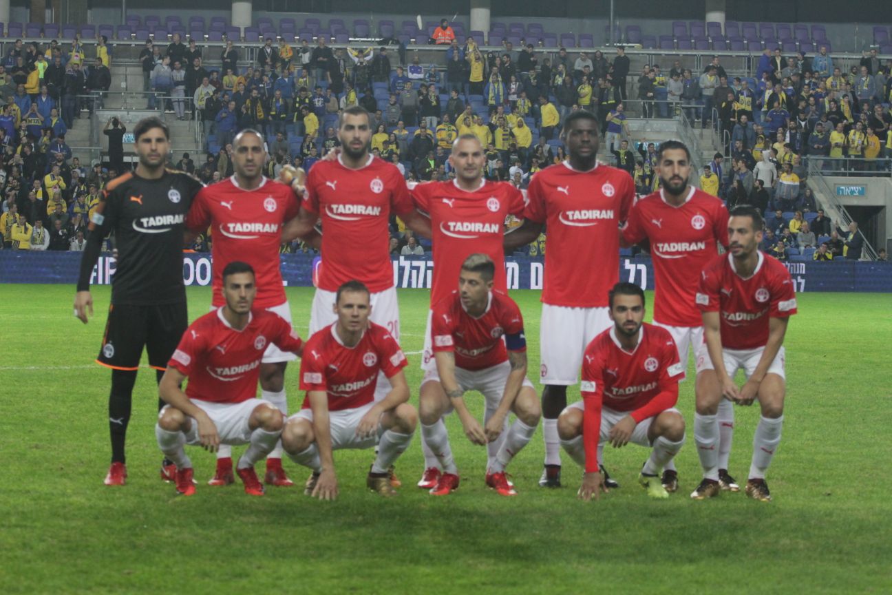 ההרכב הפותח בגמר גביע הטוטו 2017. בלי מיגל ויטור וטוני וואקמה